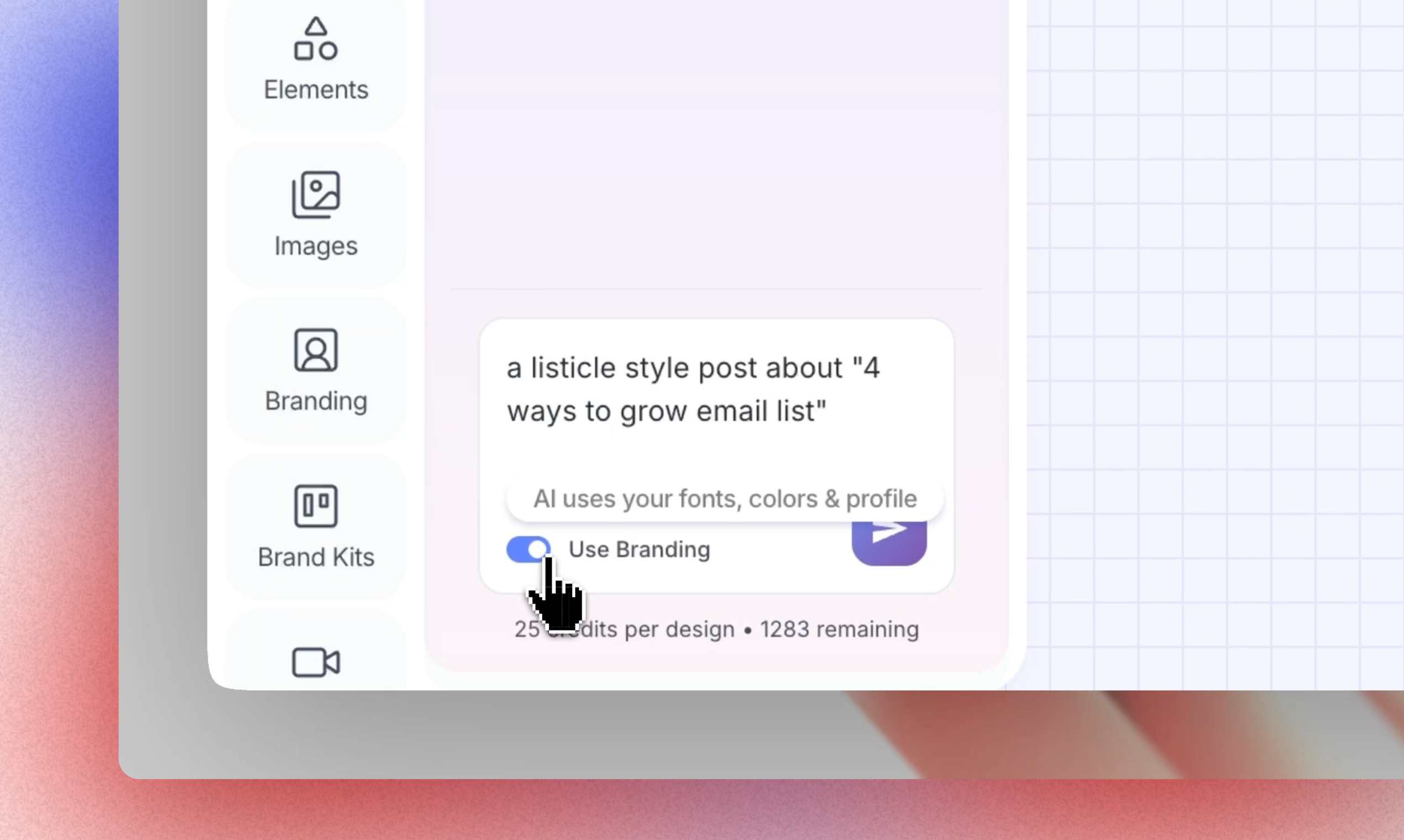 Contentdrips Design Agent - Screenshot 3 showing product features and functionality