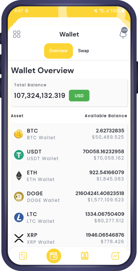TradexPro Exchange 모바일 앱 - 암호화 구매 판매 및 거래 플러터 모바일 앱 미디어 13