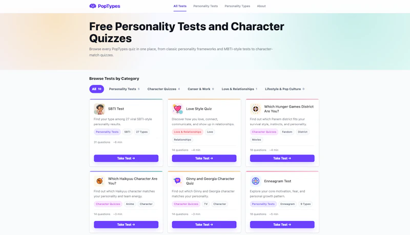 PopTypes screenshot 2