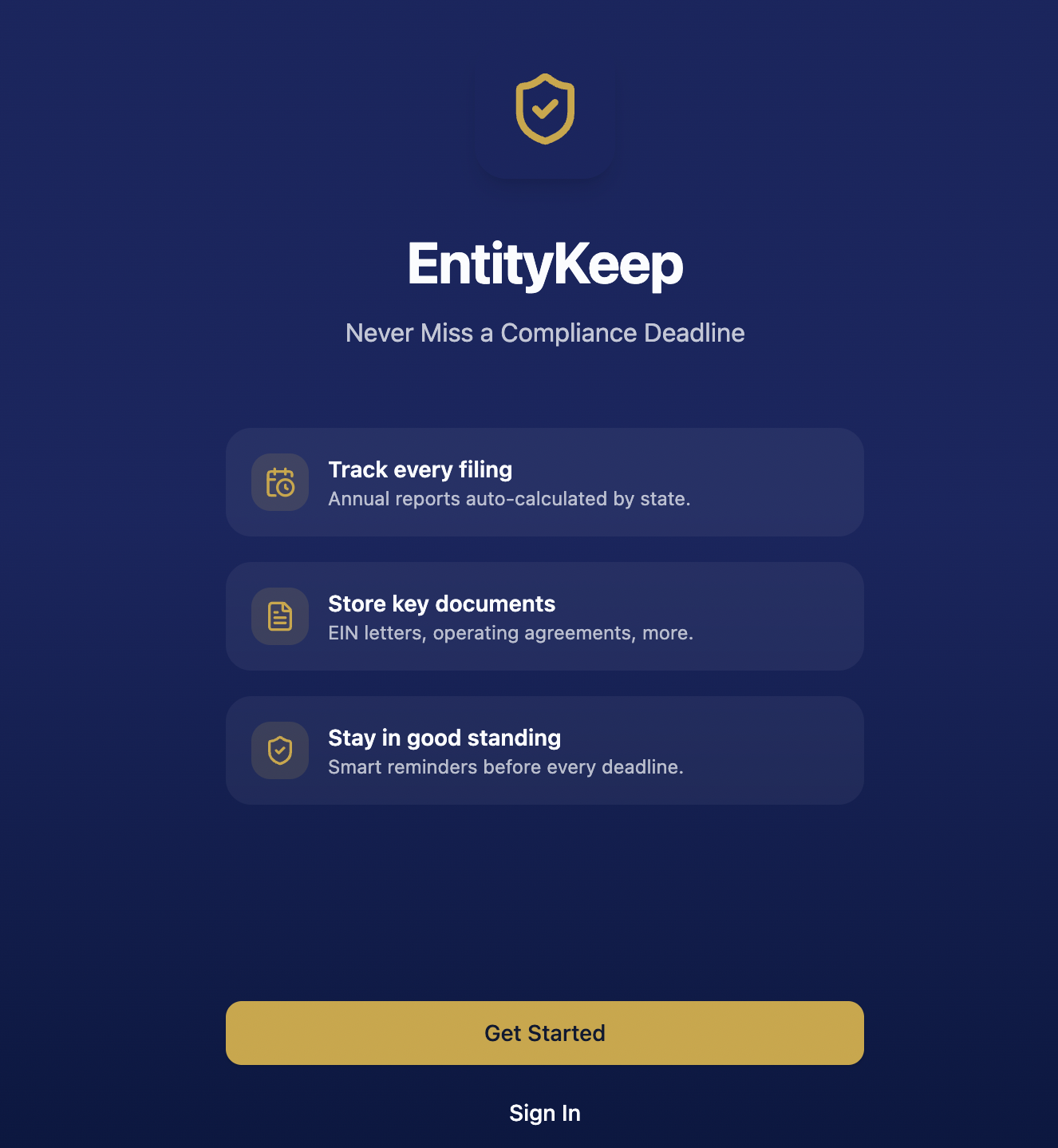 EntityKeep — LLC Compliance Manager gallery image
