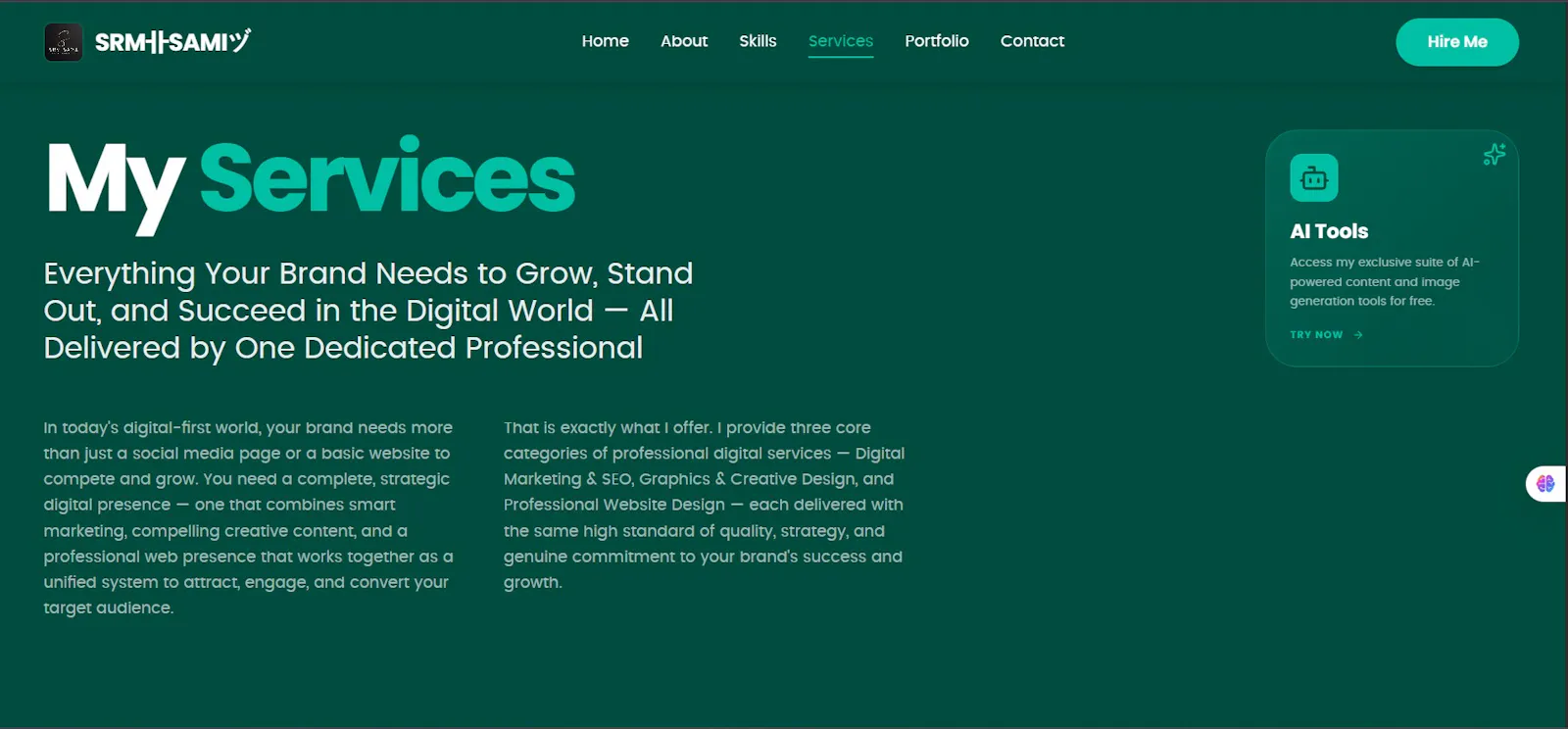 My Personal Portfolio Website SRM卝SAMIヅ screenshot 4