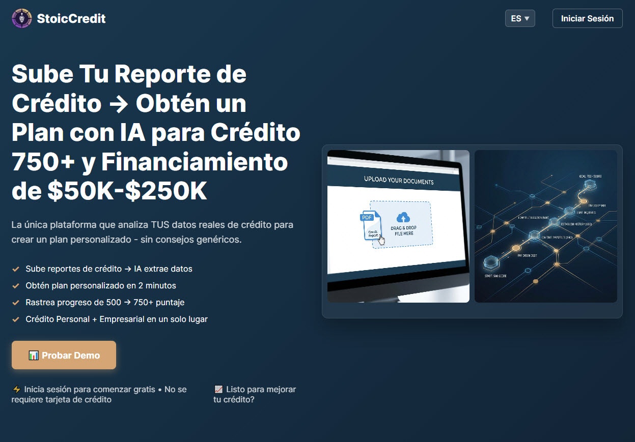 StoicCredit - Screenshot 2 showing product features and functionality