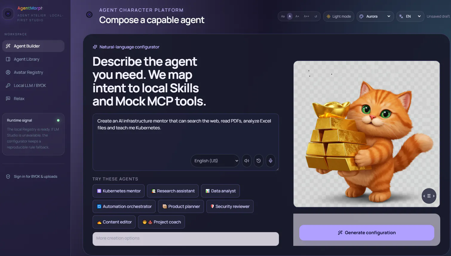 AgentMorph gallery image
