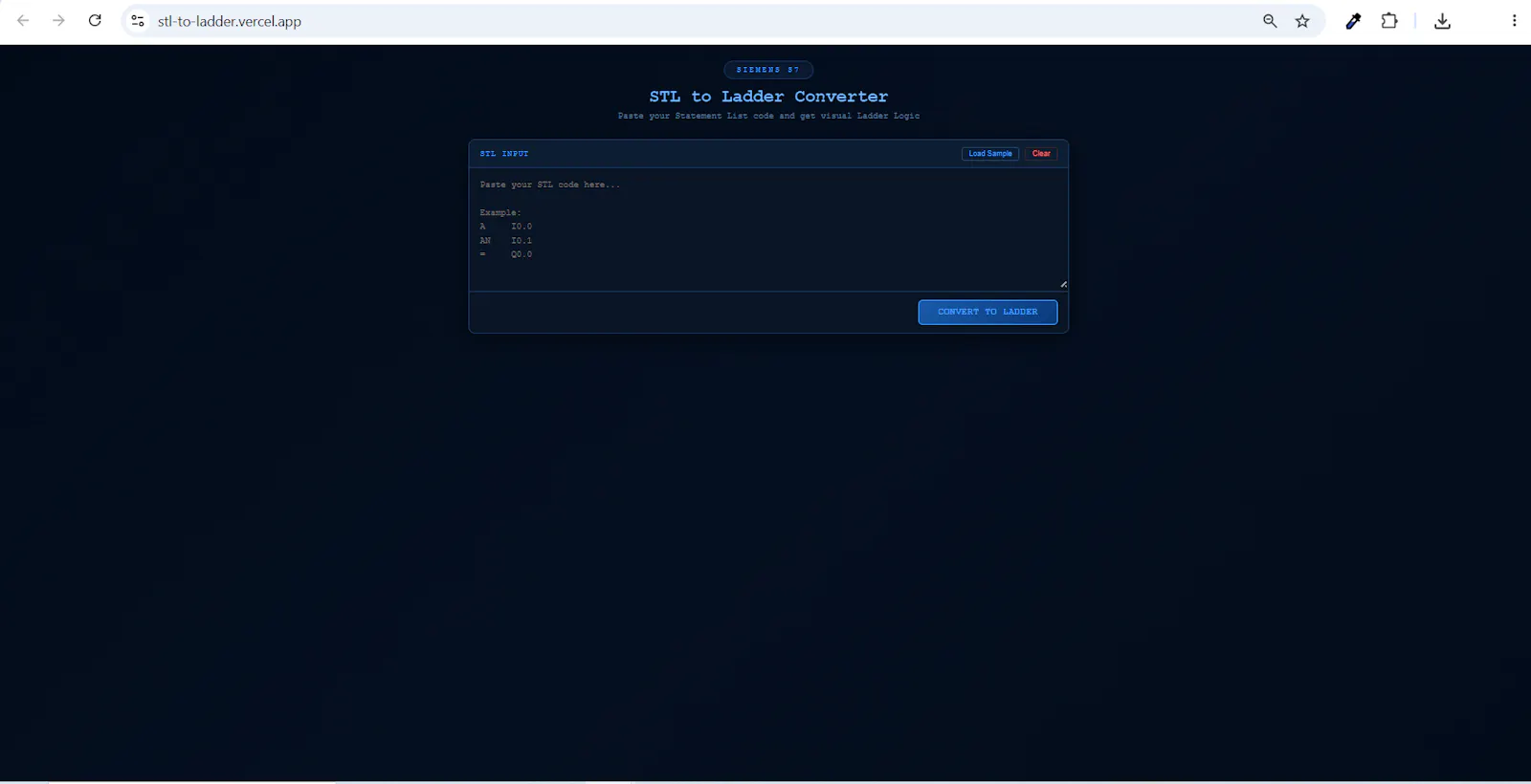 STL to Ladder Converter screenshot 2