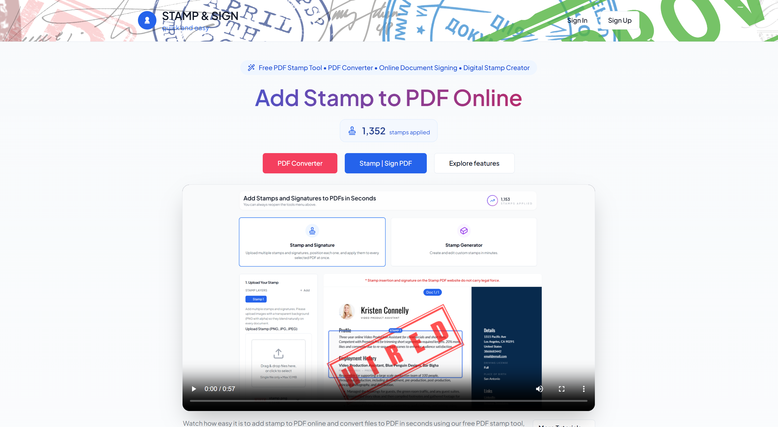 STAMP & SIGN gallery image