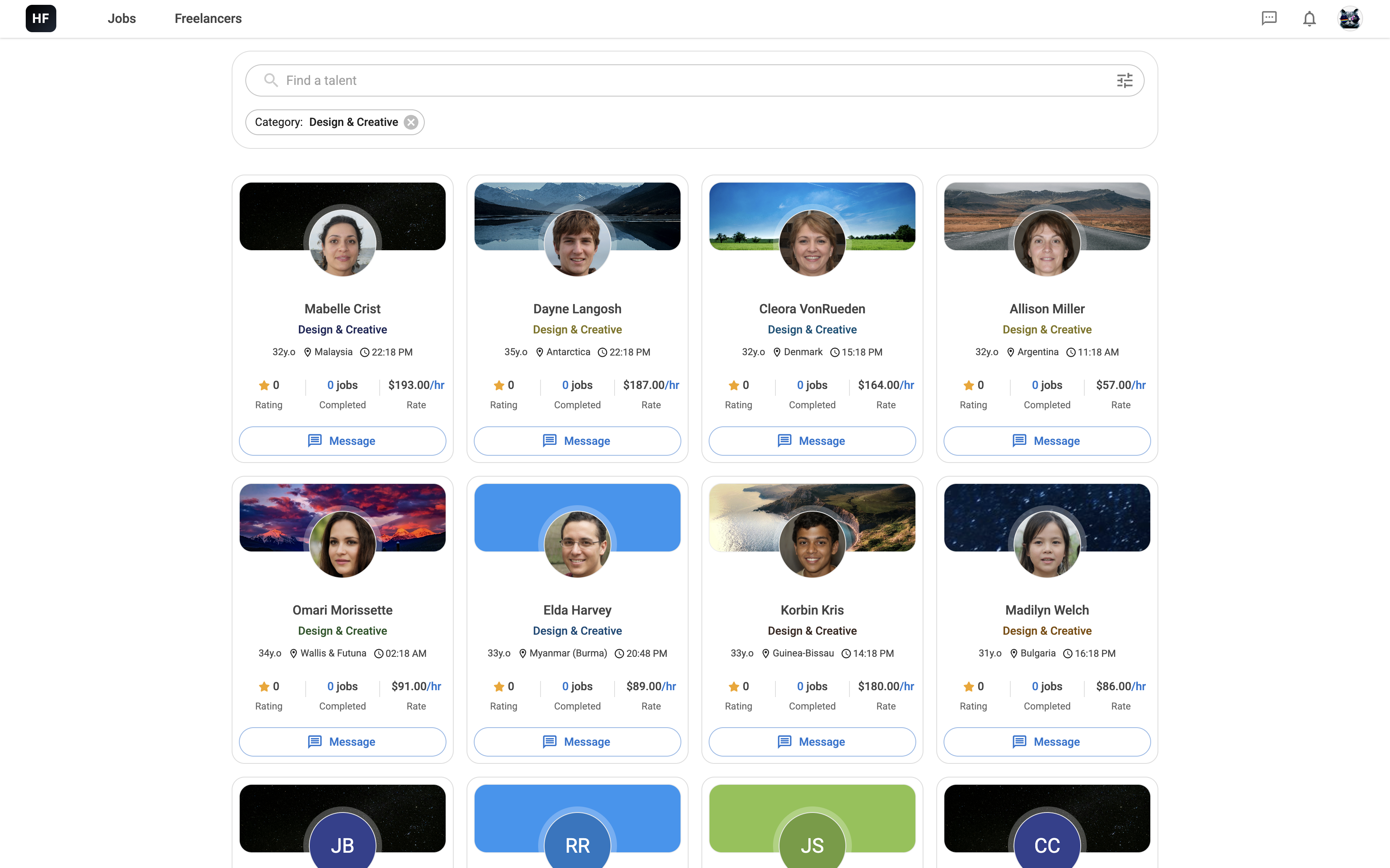 Hey Freelancer - Screenshot 3 showing product features and functionality