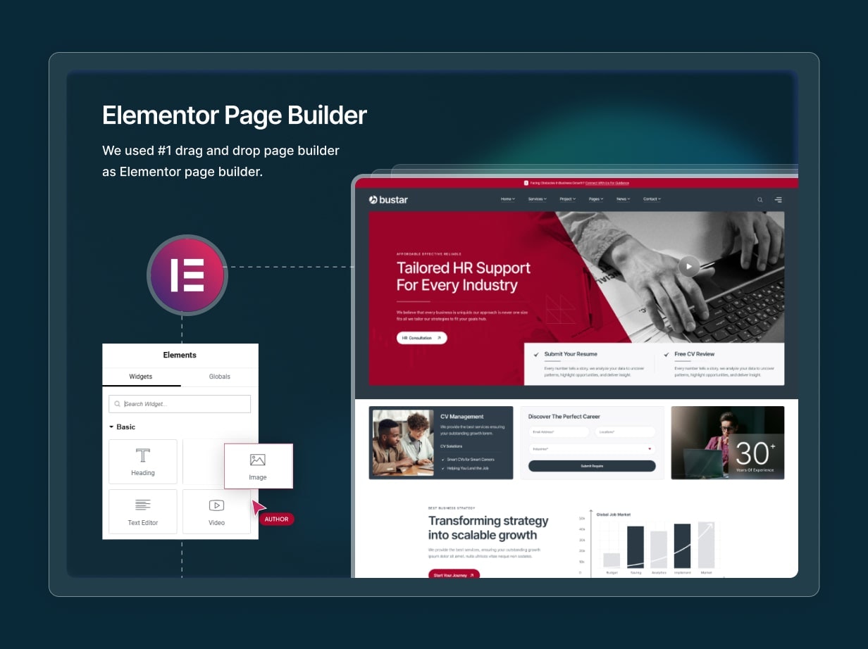 Média bousiller - Consulting Business WordPress Thème 3