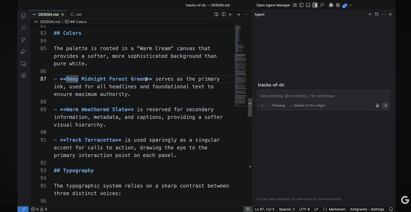 DESIGN.md by Google Stitch screenshot 6