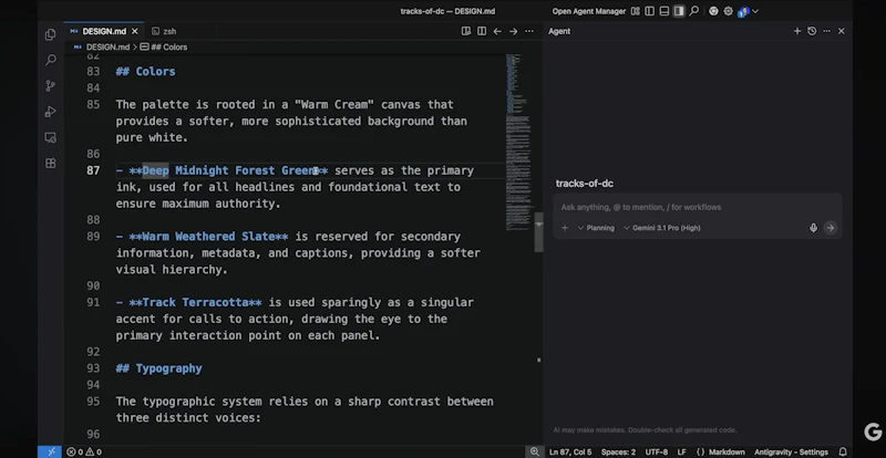 DESIGN.md by Google Stitch screenshot 6
