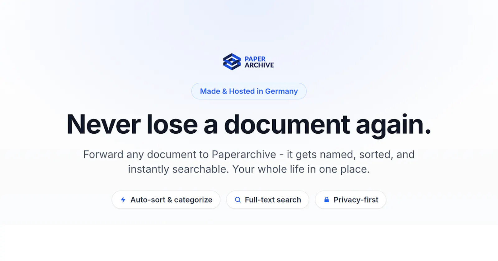Paperarchive screenshot 1