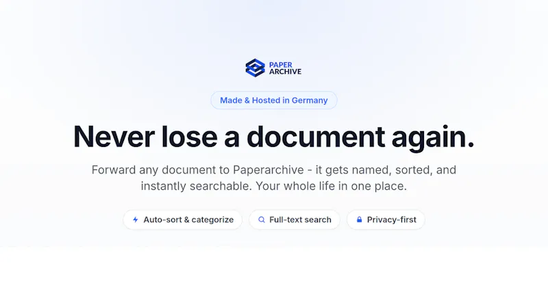 Paperarchive screenshot 1