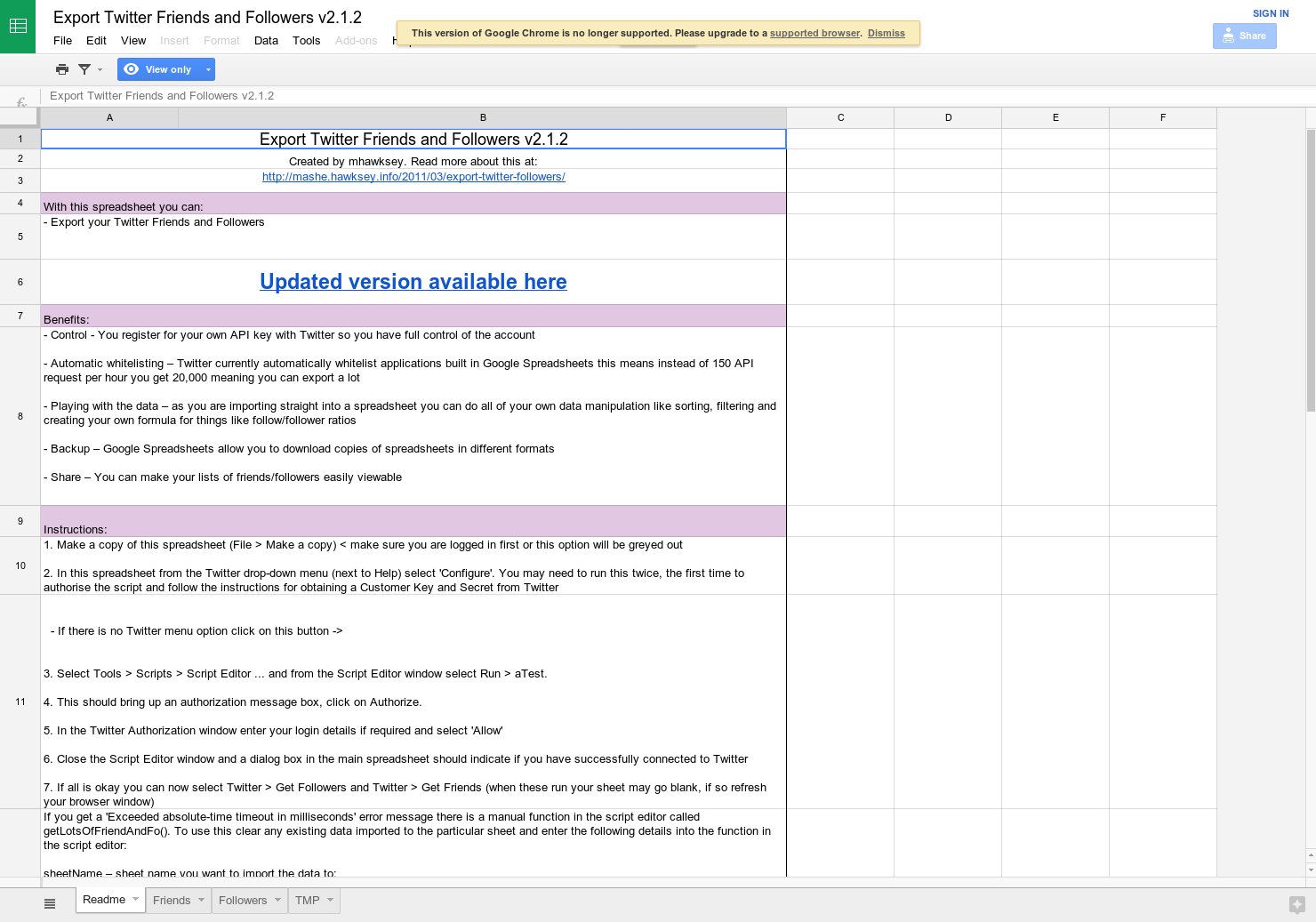 Export Twitter Friends and Followers v2.1.2 gallery image