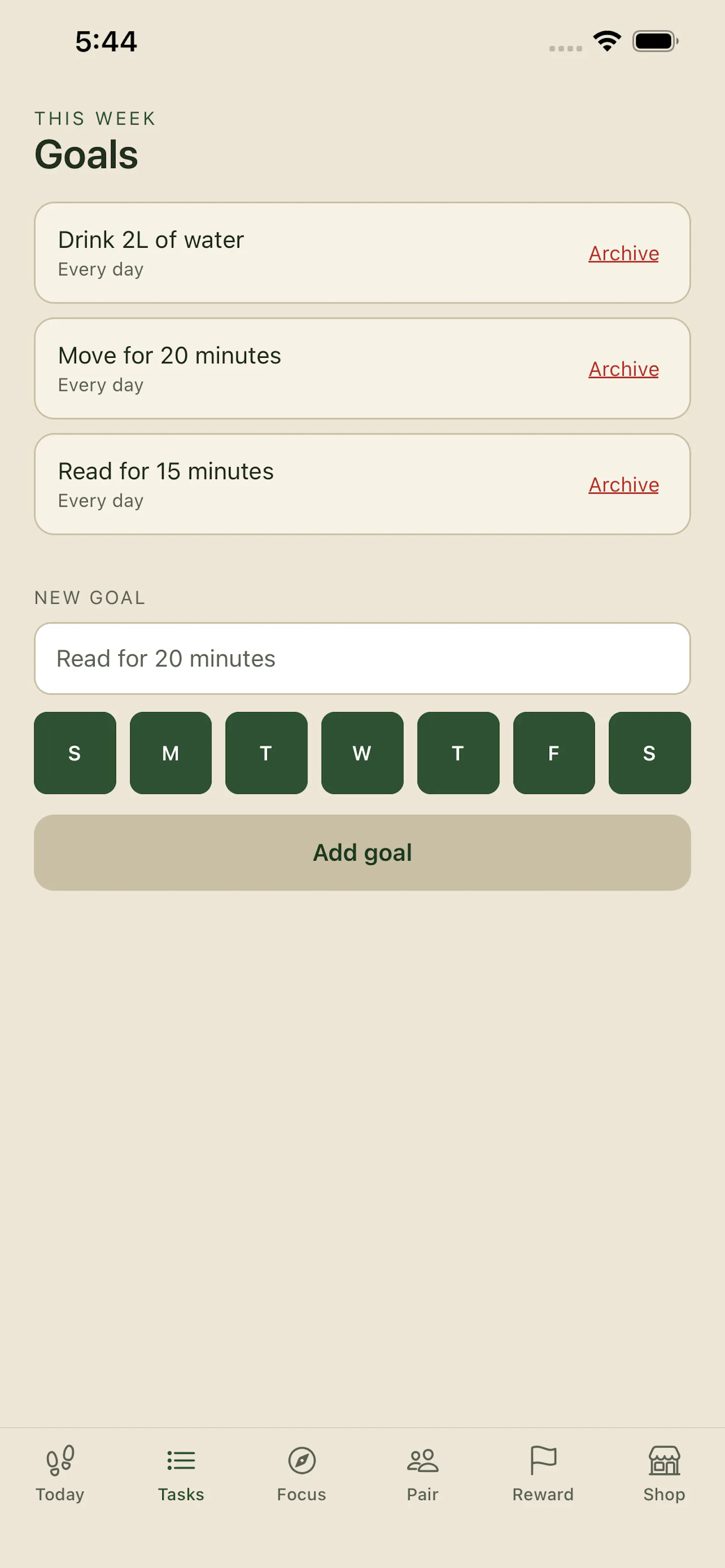 Onward: Habit Tracker screenshot 2