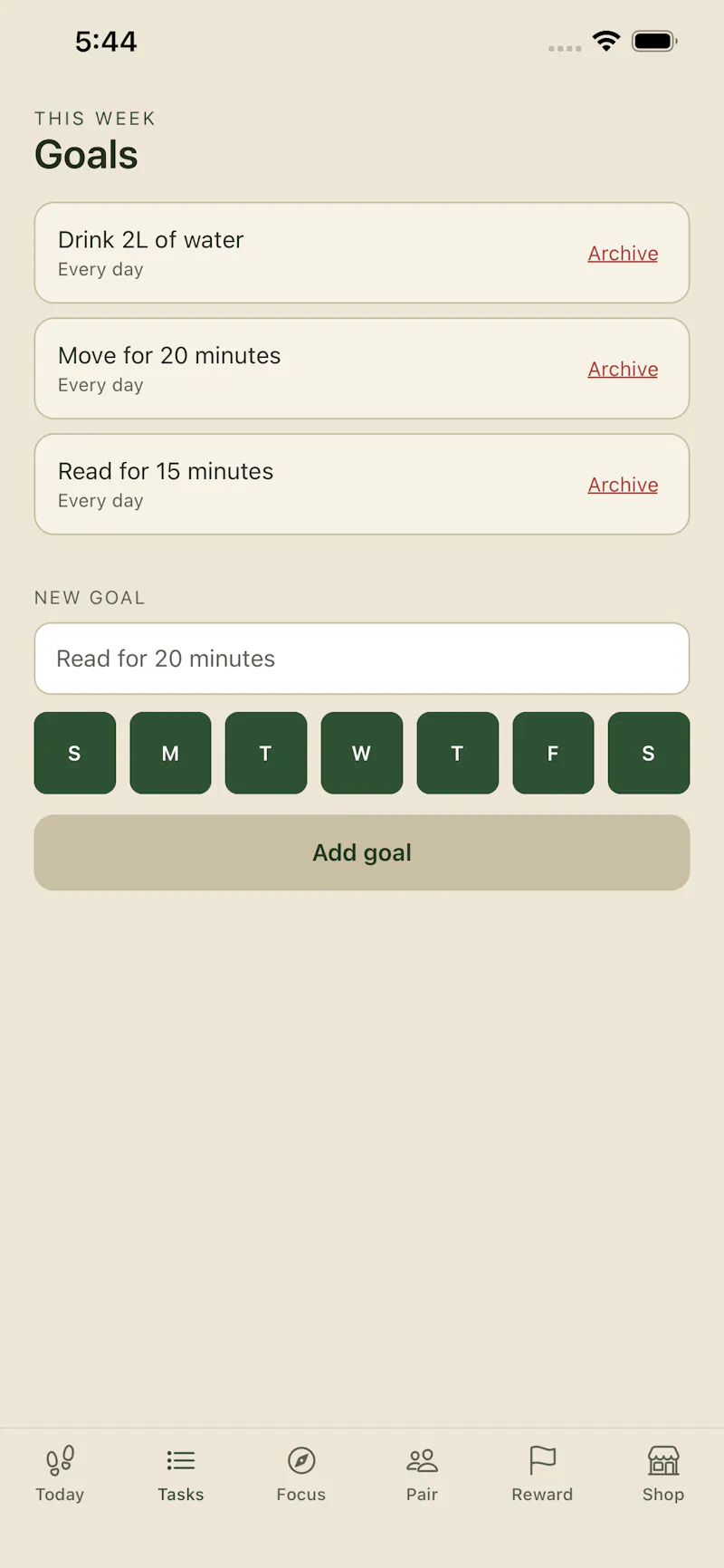 Onward: Habit Tracker screenshot 2