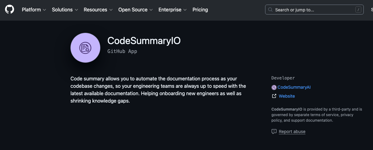Code Summary gallery image