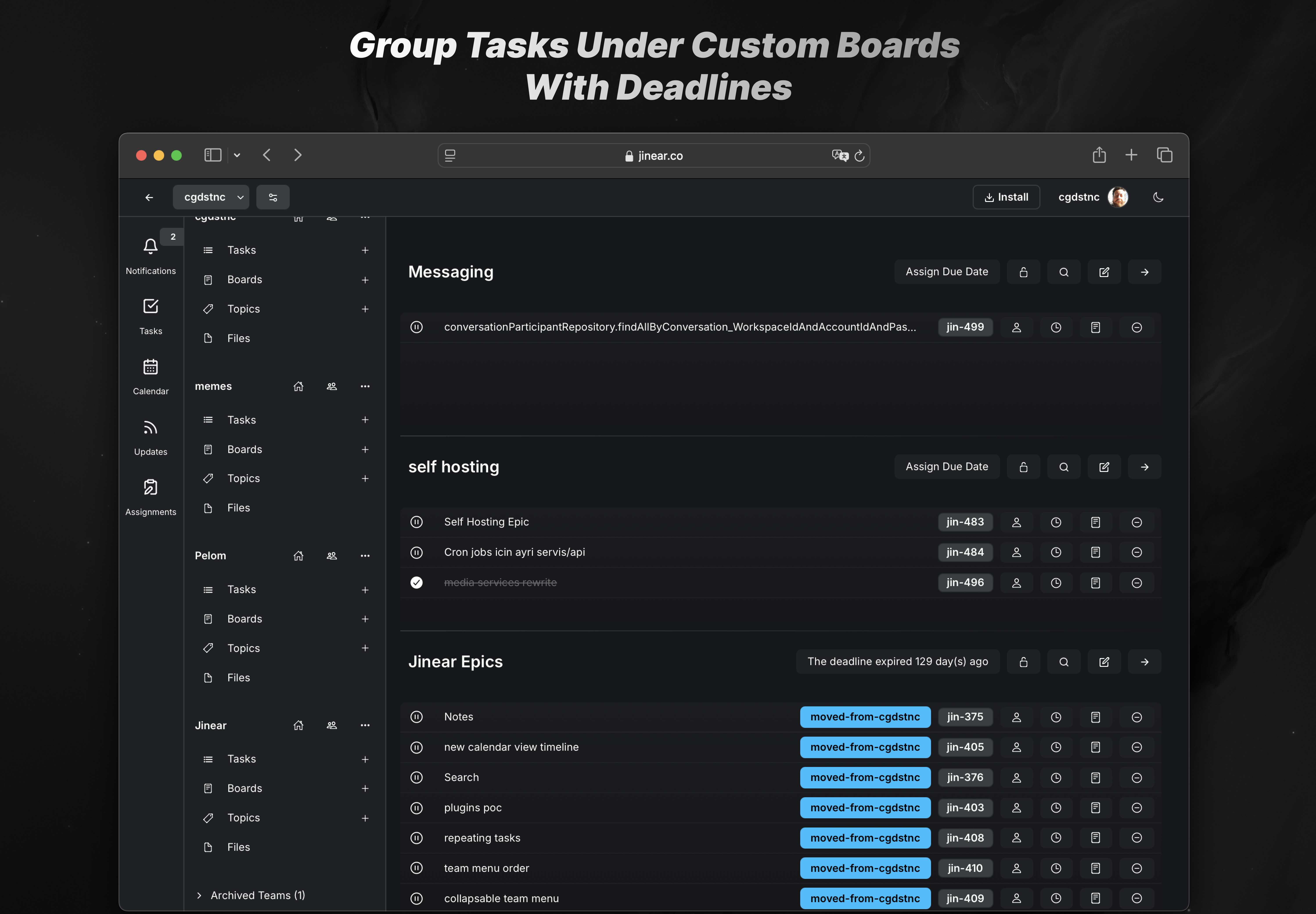 Jinear gallery image