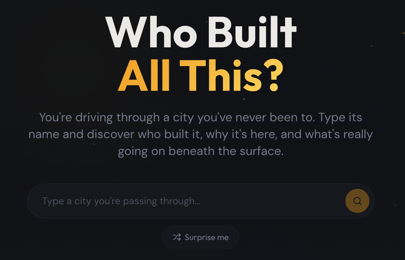 Who Built All This? gallery image