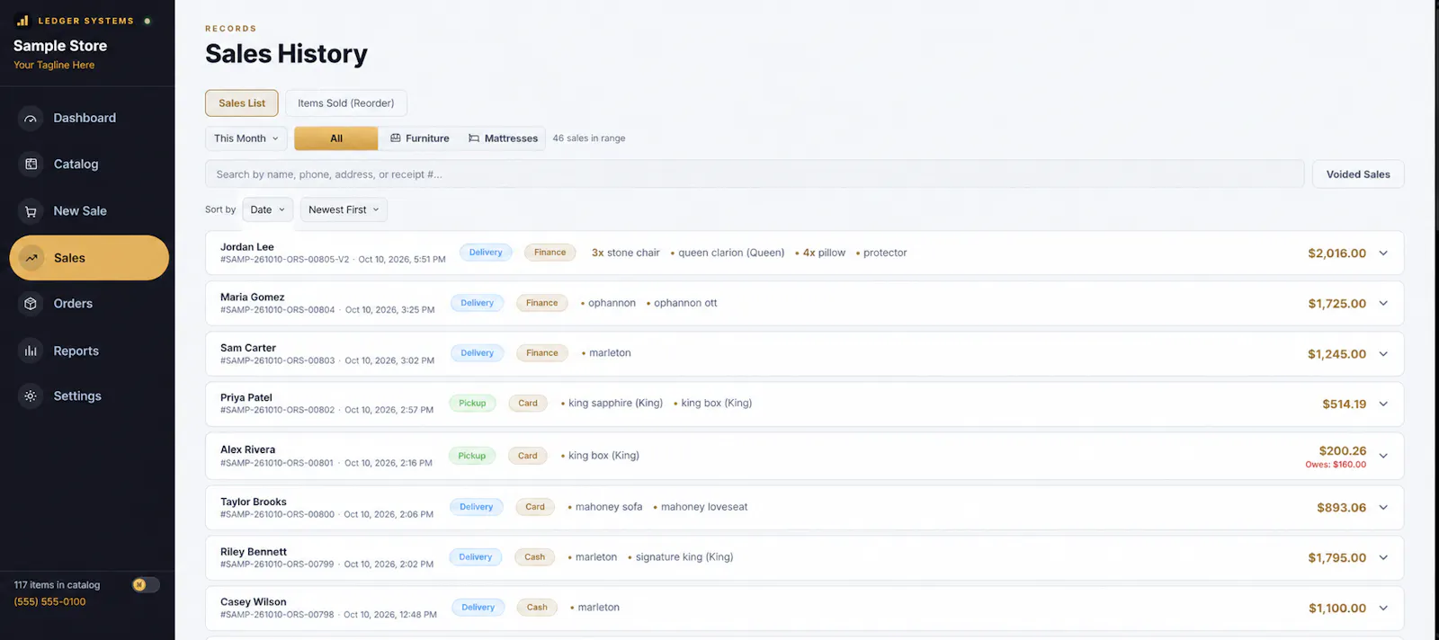 Ledger Systems screenshot 2
