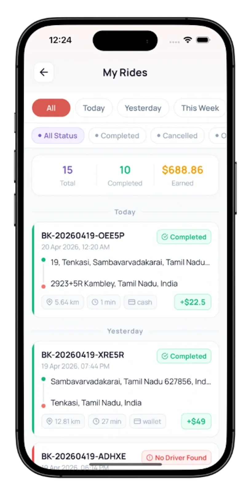 Uber Clone App Development screenshot 8