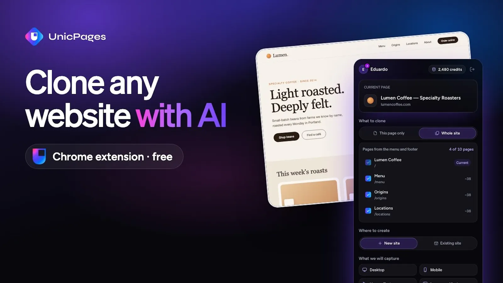 UnicPages screenshot 1 (video preview)
