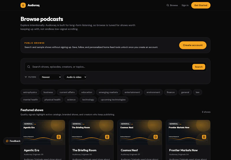 Audioraq screenshot 2