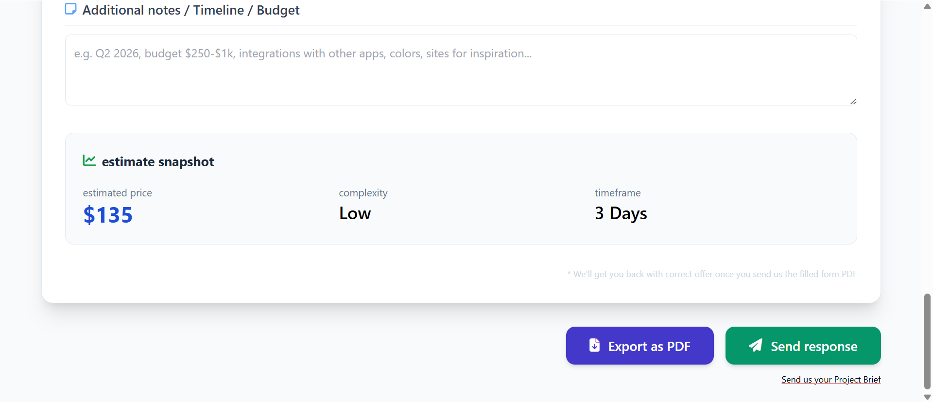 Project Brief Questionnaire gallery image