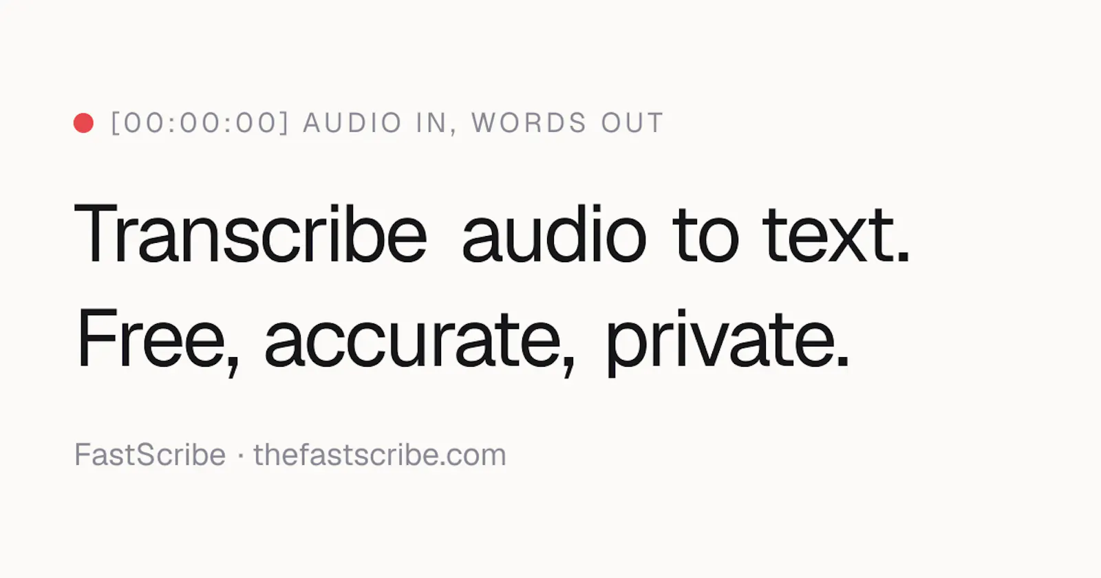 FastScribe screenshot 2