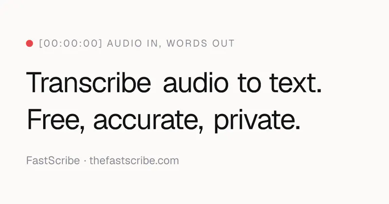 FastScribe screenshot 2