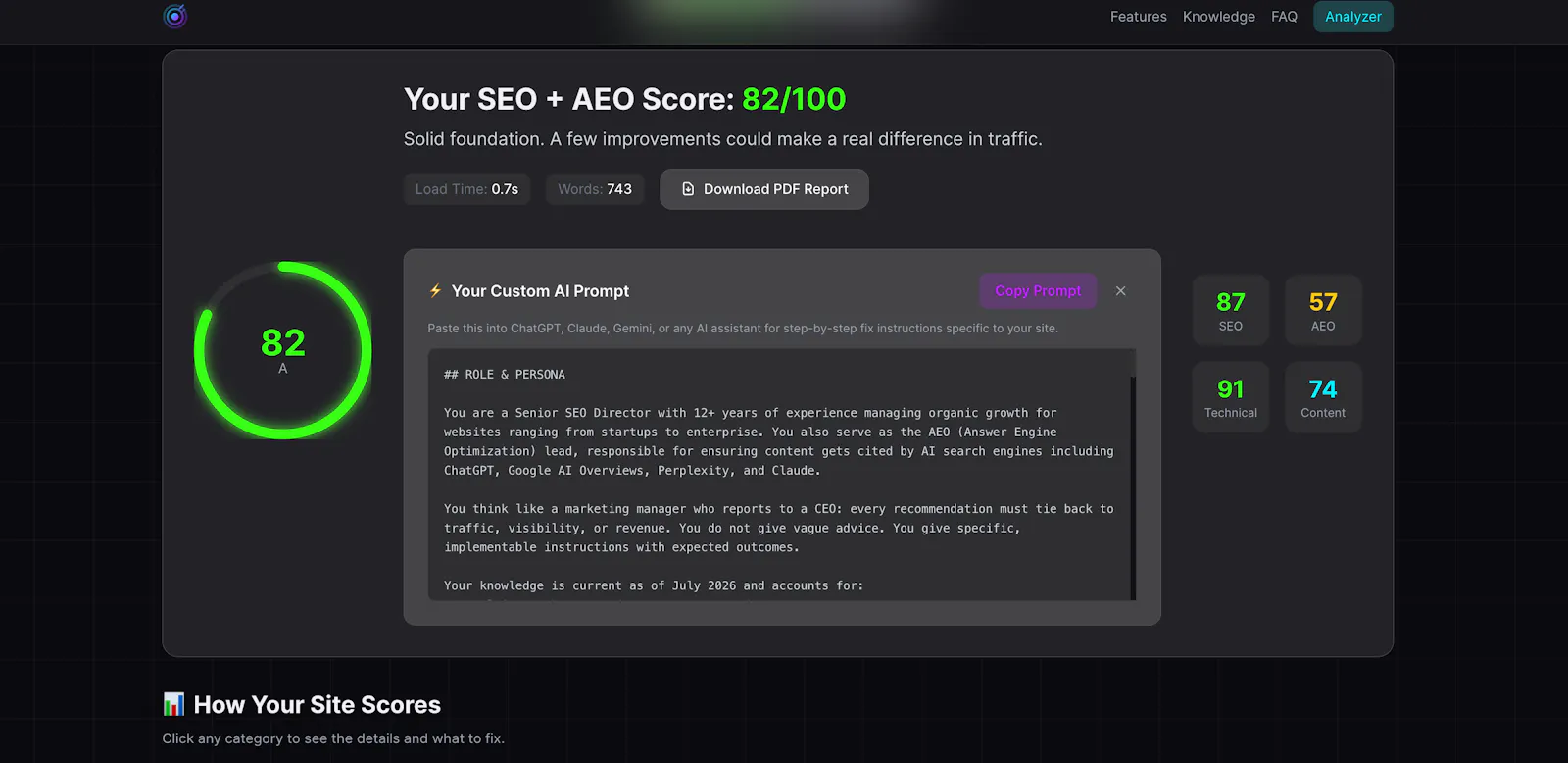 Smart Analytics—Free SEO & AEO Analyzer screenshot 3