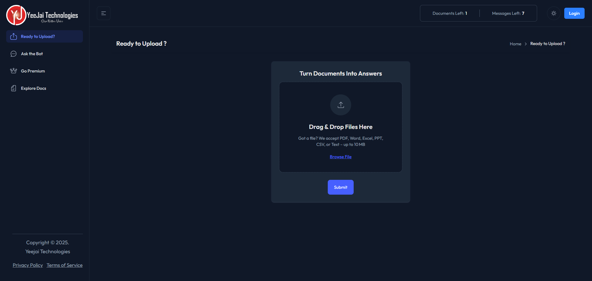 YeeDocx - Yeedocx-Upload docs, extract answers from documents platform media 4