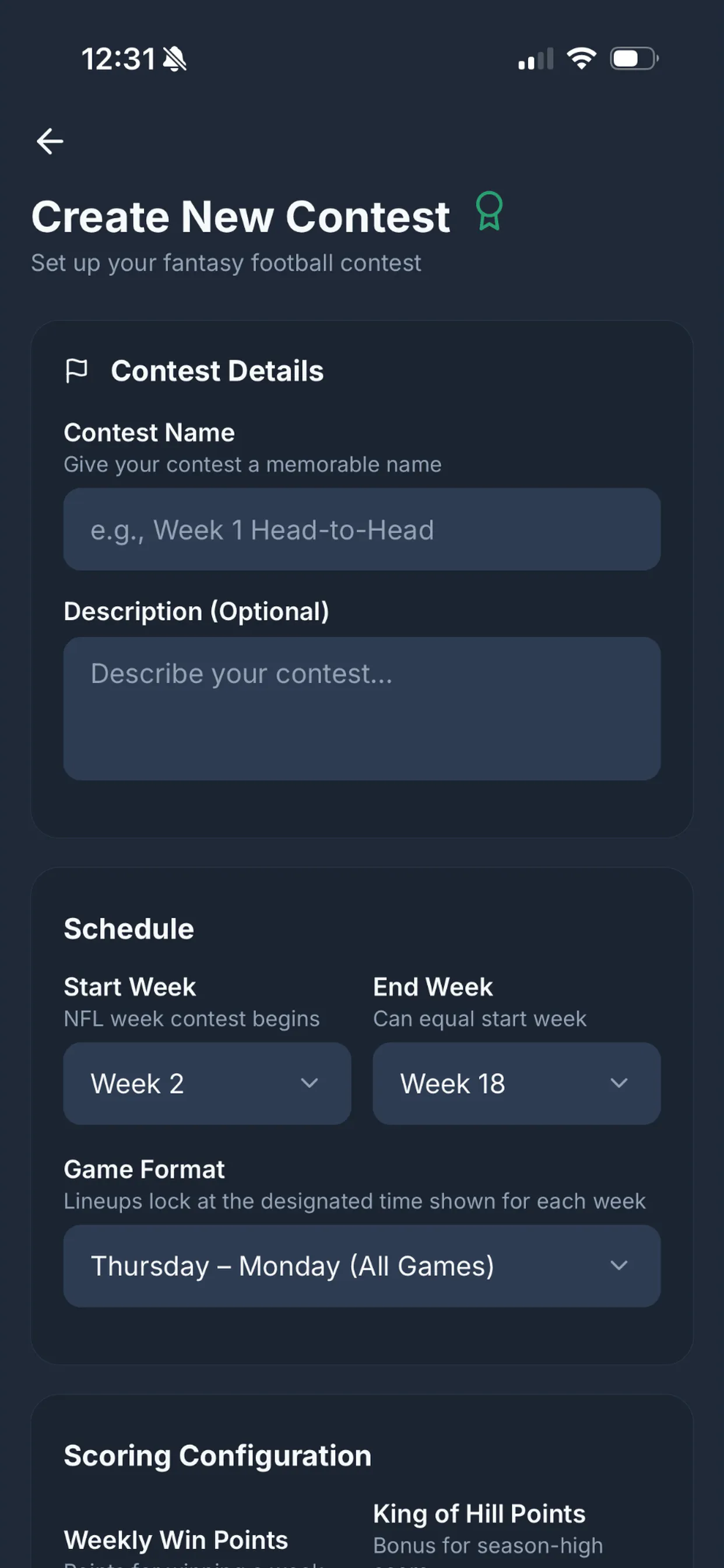 ArchRivals Fantasy Football App gallery image