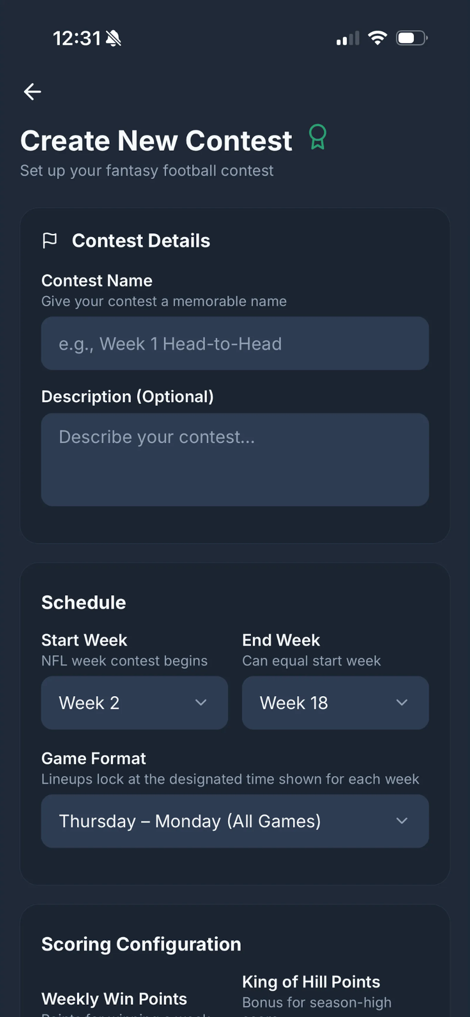 ArchRivals Fantasy Football App screenshot 5