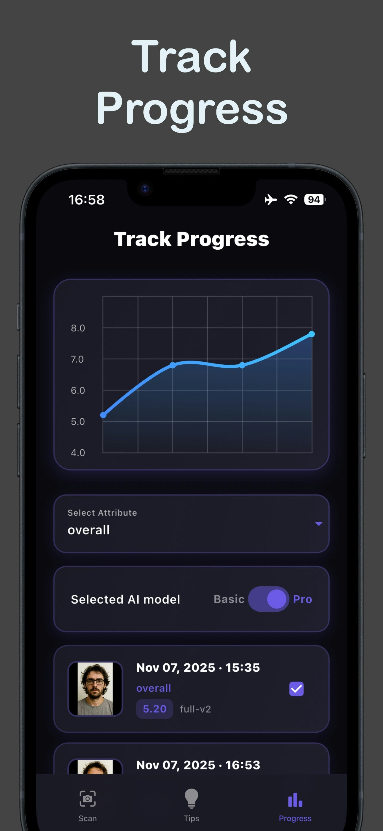 Attractiveness AI - Screenshot 4 showing product features and functionality