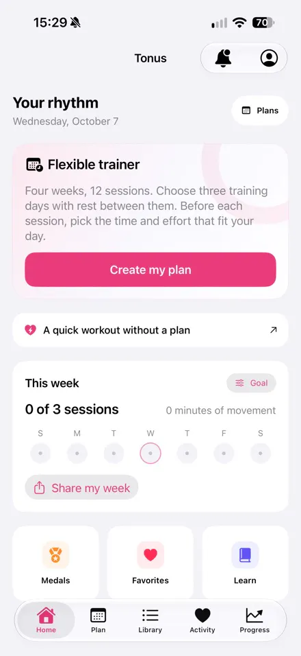 Tonus: Home Workout Plan gallery image