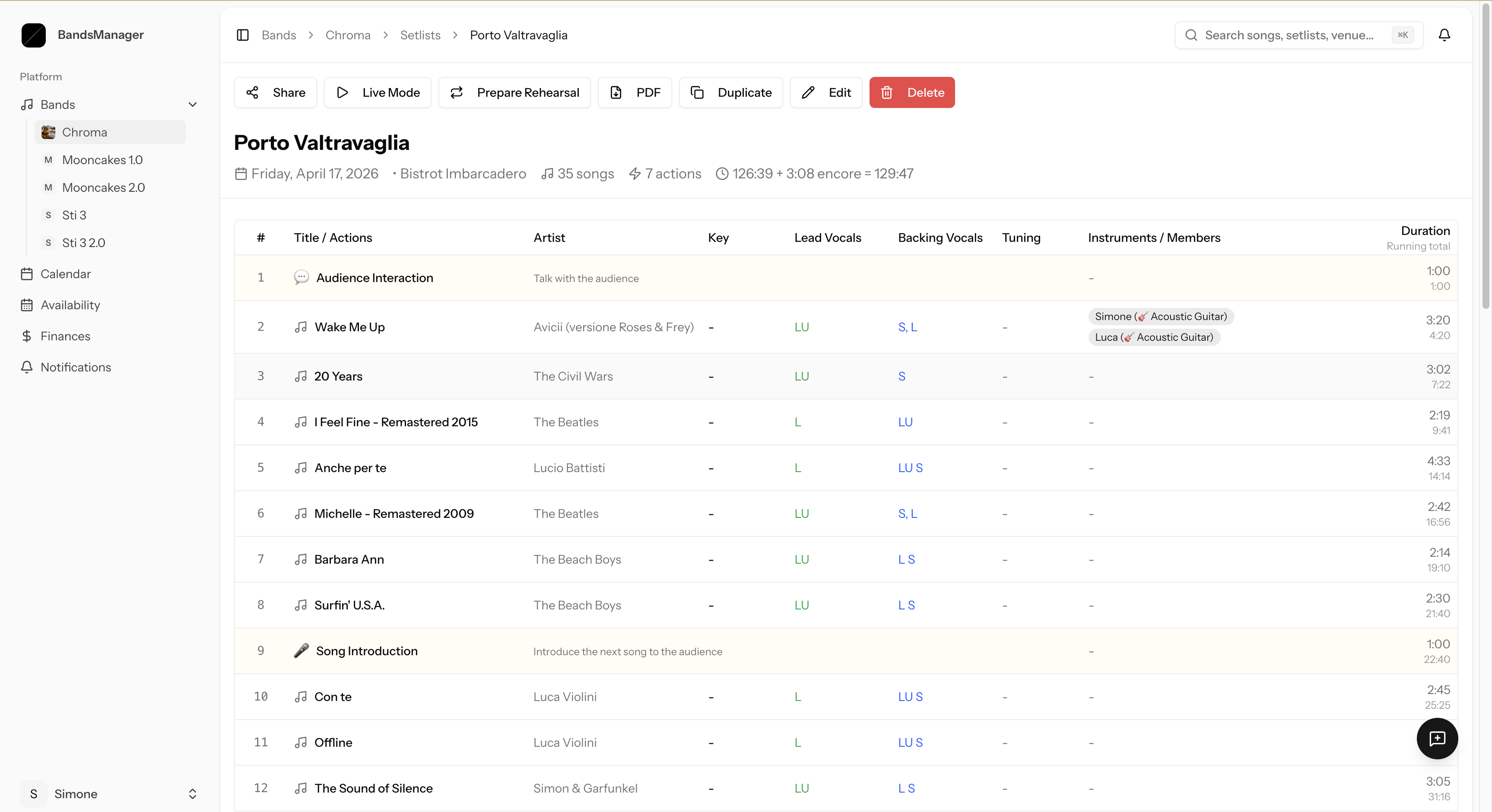 BandsManager gallery image