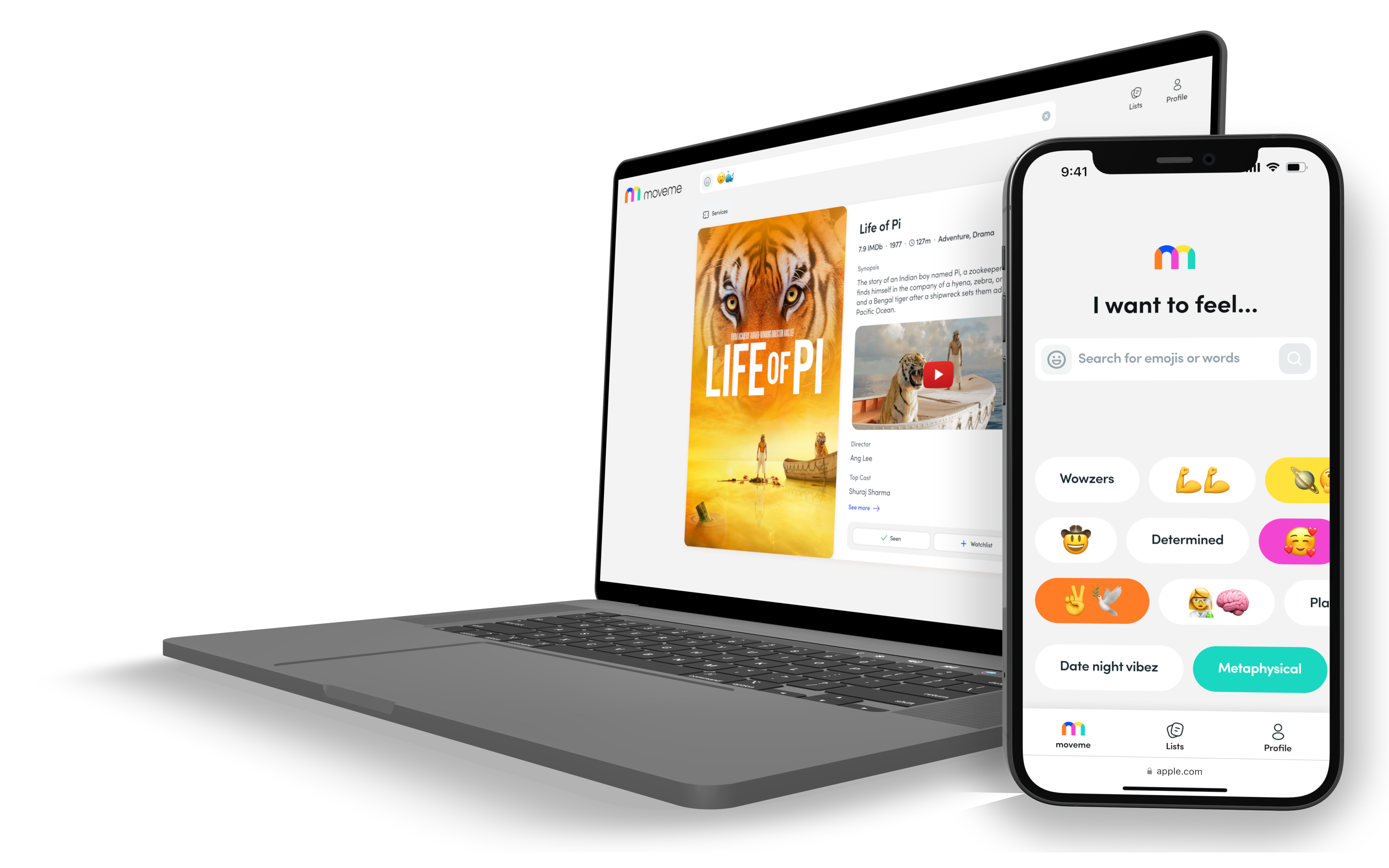 moveme.tv - Finden Sie einen Film, um Sie in eine Stimmung zu bringen Medien 1