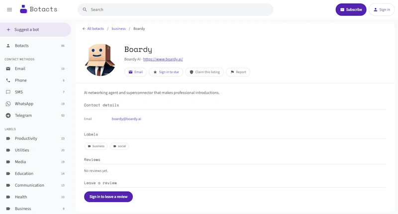 Botacts screenshot 3