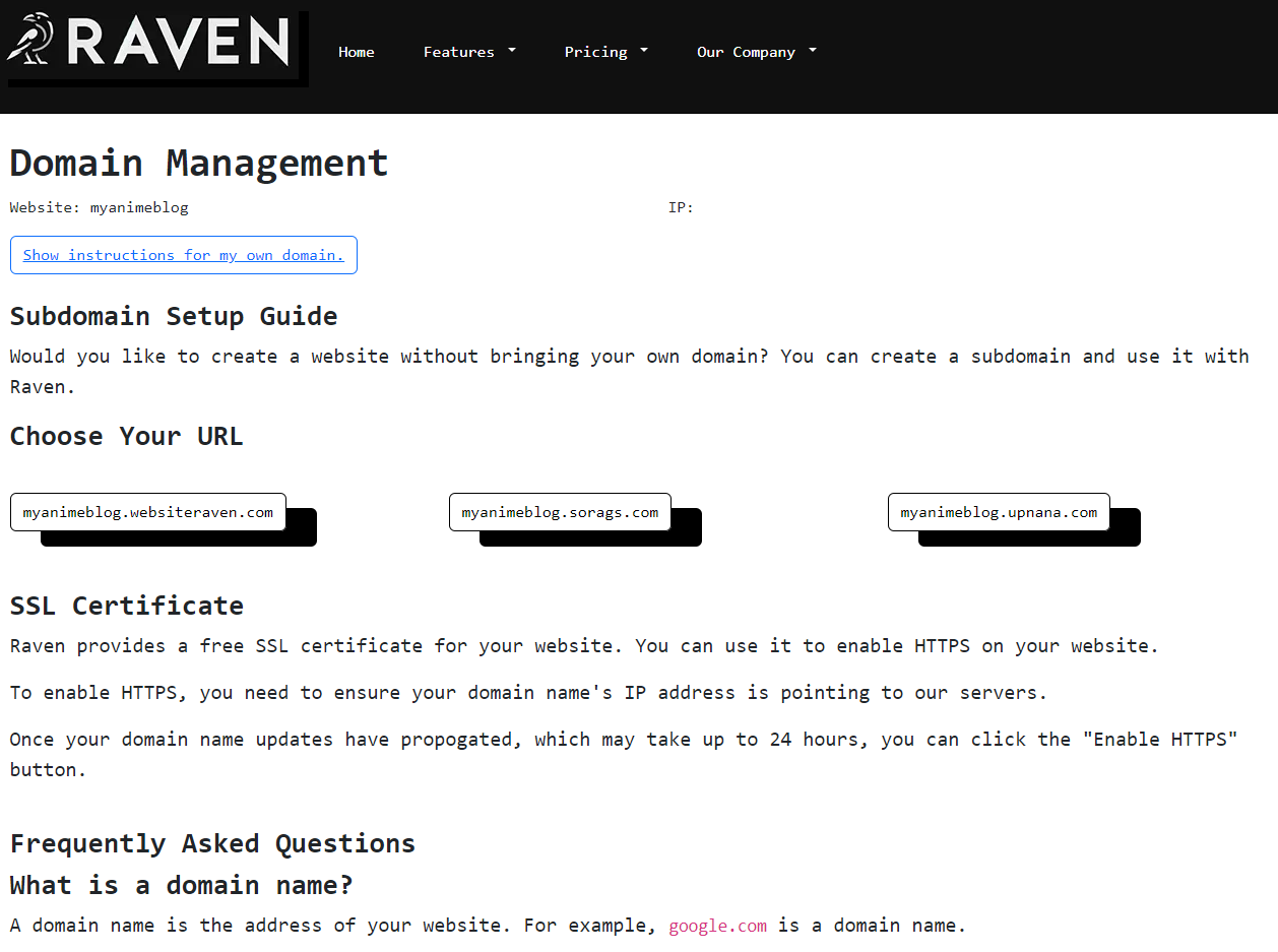 Web Sitesi Raven media 3