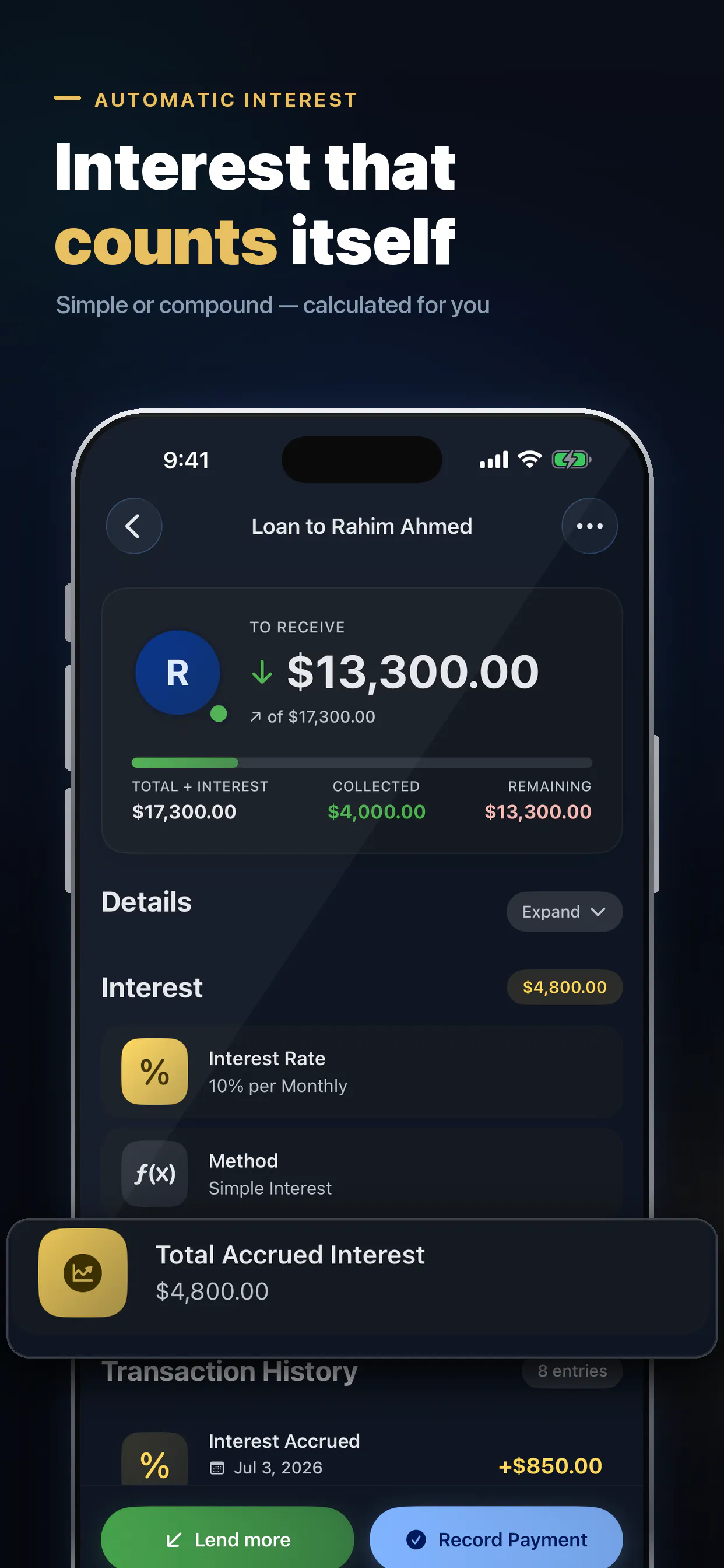 Debt Book - Loan & IOU Tracker gallery image