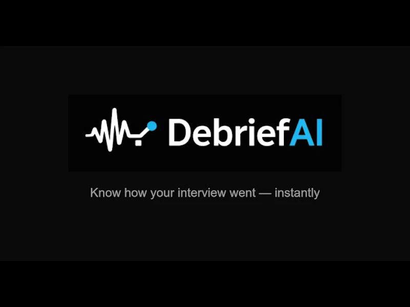 DebriefAI screenshot 1 (video preview)