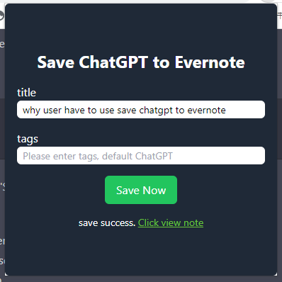 Média Enregistrer l'historique de Chatgpt à Evernote 4