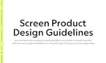 SCREEN - THE product design handbook image