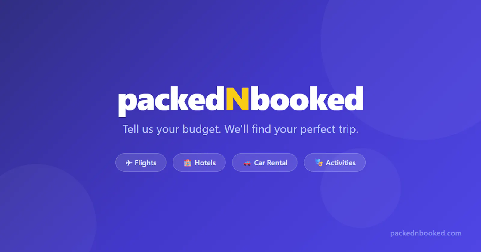 packedNbooked screenshot 1