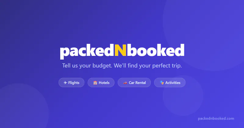 packedNbooked screenshot 1