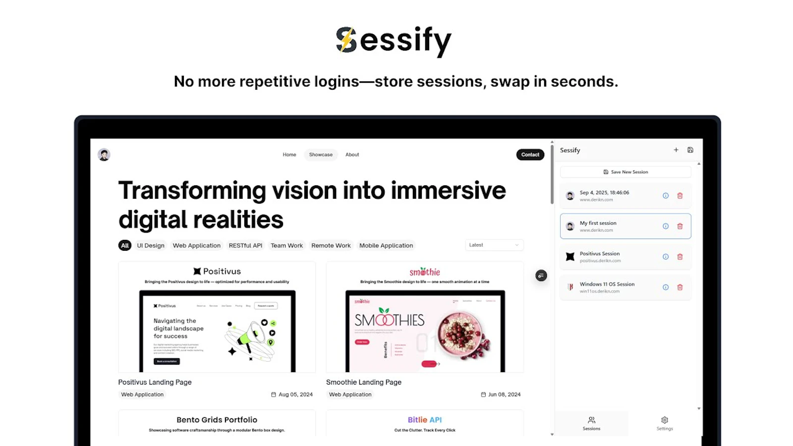 Sessify screenshot 1 (video preview)