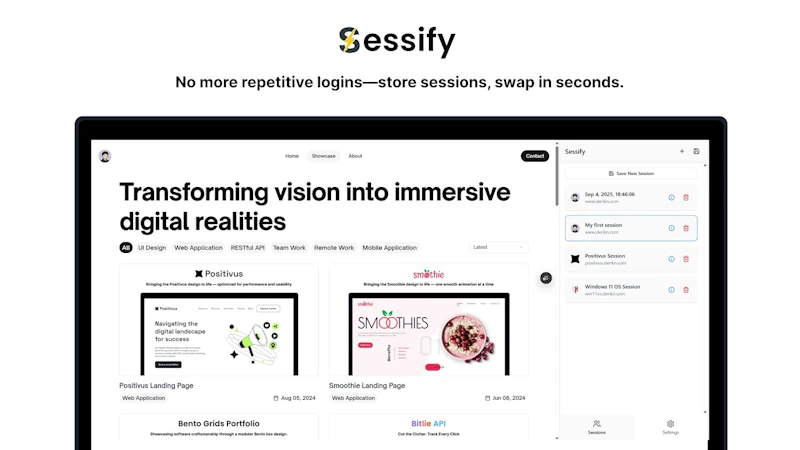 Sessify screenshot 1 (video preview)