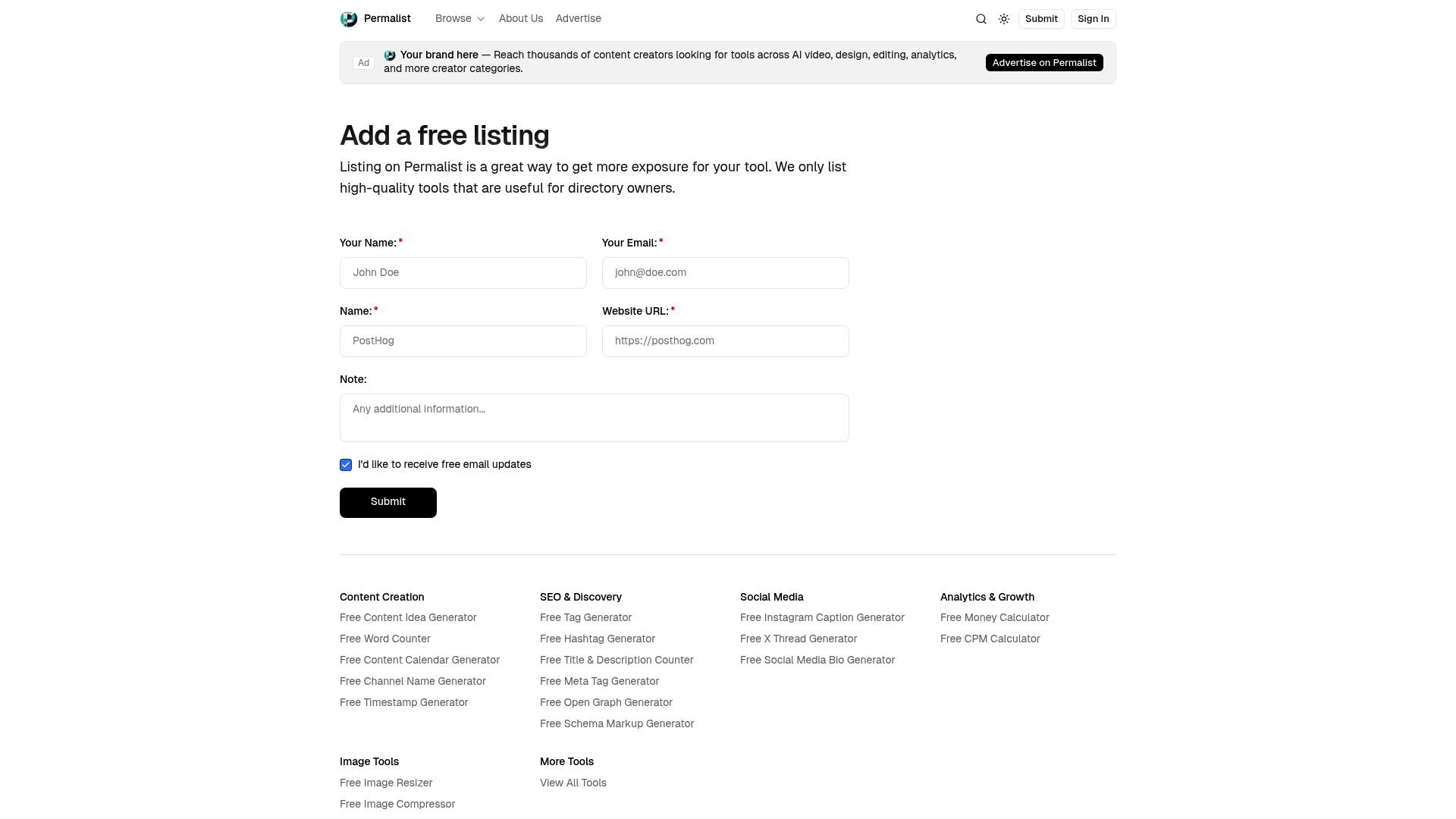 Permalist gallery image