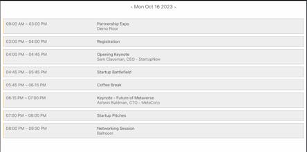 React.JS serverless calendar component gallery image