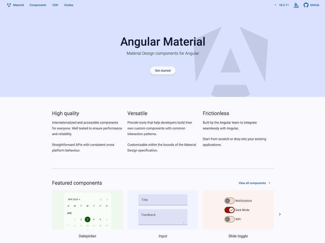 Angular Material gallery image