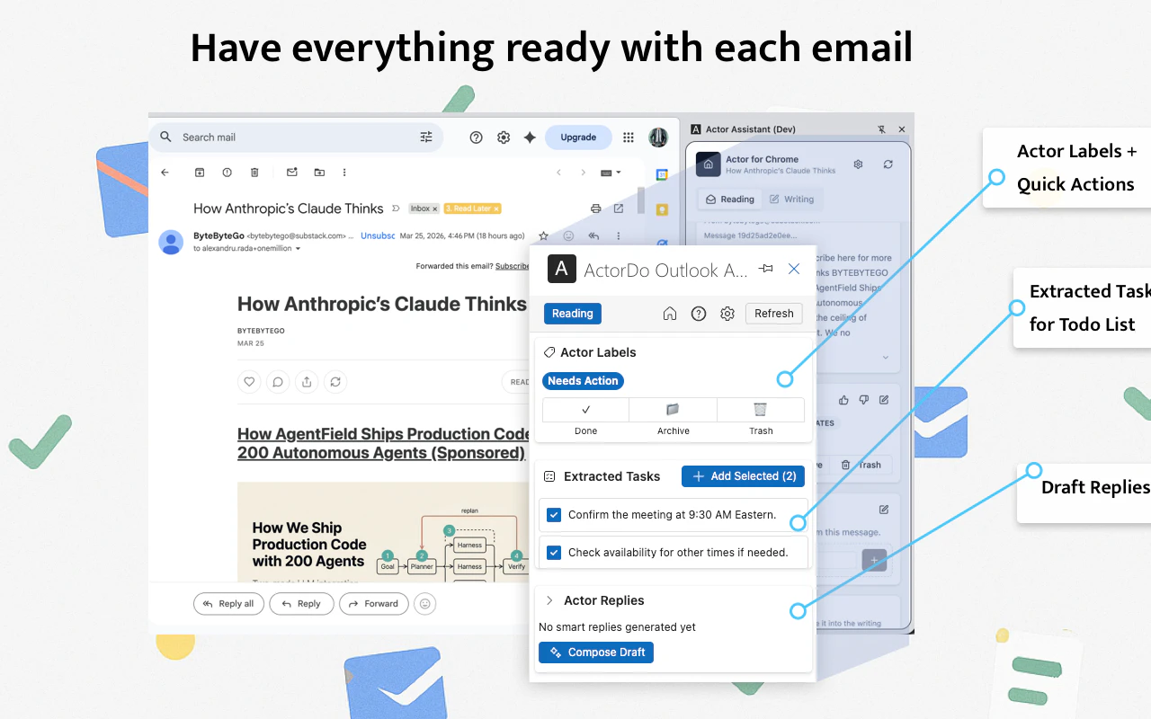 ActorDo Assistant for Chrome screenshot 2
